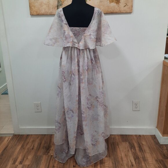 Vtg 1970s handmade ethereal evening gown - Picture 3 of 15